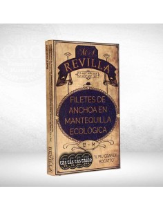Filetes de Anchoa en Mantequilla Ecológica (12-14 ud)